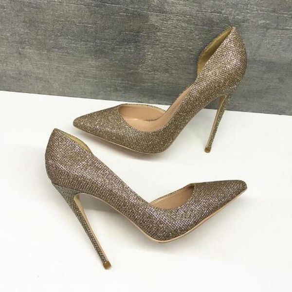 fashion women champagne glitter sequined cut-outs poined toe stiletto high heel pump high-heeled shoe dress shoes, Black
fashion women champagne glitter sequined cut-outs poined toe stiletto high heel pump high-heeled shoe dress shoes, Black