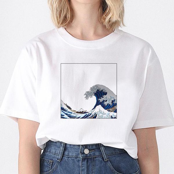 women's t-shirt cartoon aesthetic tshirt women short-sleeved casual harajuku tee the great of kanagawa japan t shirt, White
women's t-shirt cartoon aesthetic tshirt women short-sleeved casual harajuku tee the great of kanagawa japan t shirt, White
