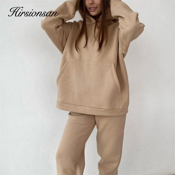 hirsionsan soft cotton fleece women sets autumn winter thicken warm hoodie sweatshirts and pants two piece sets ladies tracksuit 211007, White
hirsionsan soft cotton fleece women sets autumn winter thicken warm hoodie sweatshirts and pants two piece sets ladies tracksuit 211007, White
