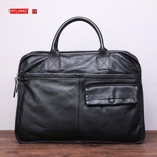 briefcases genuine leather men's handbags business casual men briefcase large capacity lapbag shoulder messenger bags black
briefcases genuine leather men's handbags business casual men briefcase large capacity lapbag shoulder messenger bags black
