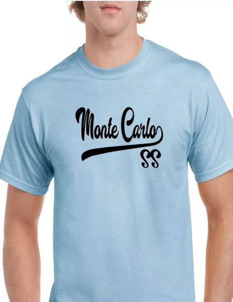 monte carlo ss script tail t-shirt super sport race car tee all sizes & colors, White;black
monte carlo ss script tail t-shirt super sport race car tee all sizes & colors, White;black