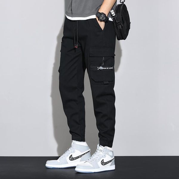 men's pants spring and summer big men trousers knitted sports loose korean version of all-match overalls, Black
men's pants spring and summer big men trousers knitted sports loose korean version of all-match overalls, Black