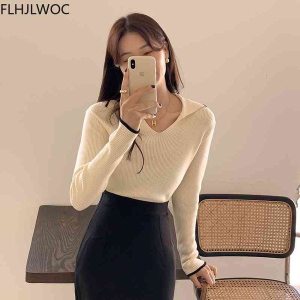 women's sweaters spring basic wear korean chic long sleeve slim solid white knitted pullovers jumpers yqq5, White;black
women's sweaters spring basic wear korean chic long sleeve slim solid white knitted pullovers jumpers yqq5, White;black