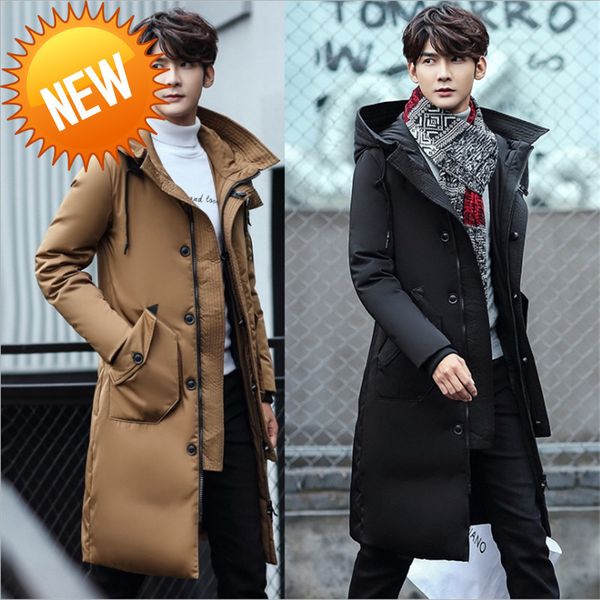winter men outwear down casual jacket coat male thick long style fashion puffer hooded duck parkas, Black
winter men outwear down casual jacket coat male thick long style fashion puffer hooded duck parkas, Black