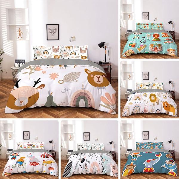 bedding sets 3d nordic zoo animal set children girls king twin size duvet cover 2/3pcs luxury covers 140x210 for home textiles
bedding sets 3d nordic zoo animal set children girls king twin size duvet cover 2/3pcs luxury covers 140x210 for home textiles