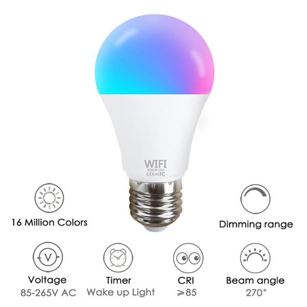 smart home control cloud intelligence wifi light bulbs app voice living e27 for alexa google color adjusting
smart home control cloud intelligence wifi light bulbs app voice living e27 for alexa google color adjusting