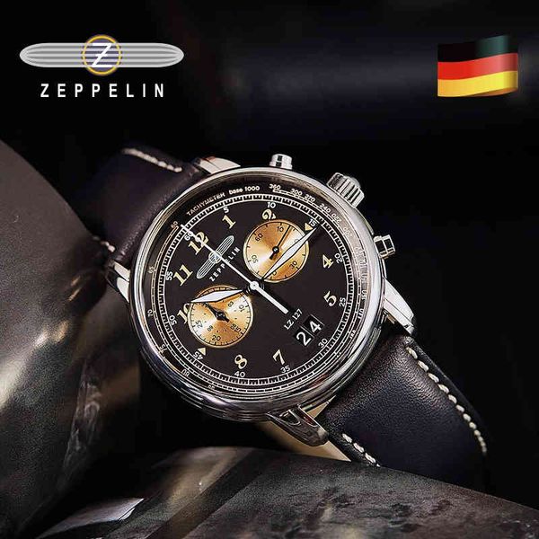 zeppelin imported waterproof leather belt business casual quartz watch two-eye multi-function chronograph montre homme, Slivery;brown
zeppelin imported waterproof leather belt business casual quartz watch two-eye multi-function chronograph montre homme, Slivery;brown