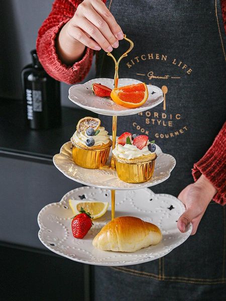 dishes & plates european two three layer ceramic plate household tableware wedding cake fruit nut candy snack home decoration crafts
dishes & plates european two three layer ceramic plate household tableware wedding cake fruit nut candy snack home decoration crafts