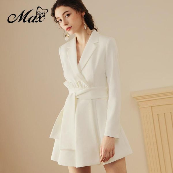 casual dresses max spri 2021 arrival women notched collar soild elegant lady office long sleeve pleated belt a-line dress, Black;gray
casual dresses max spri 2021 arrival women notched collar soild elegant lady office long sleeve pleated belt a-line dress, Black;gray