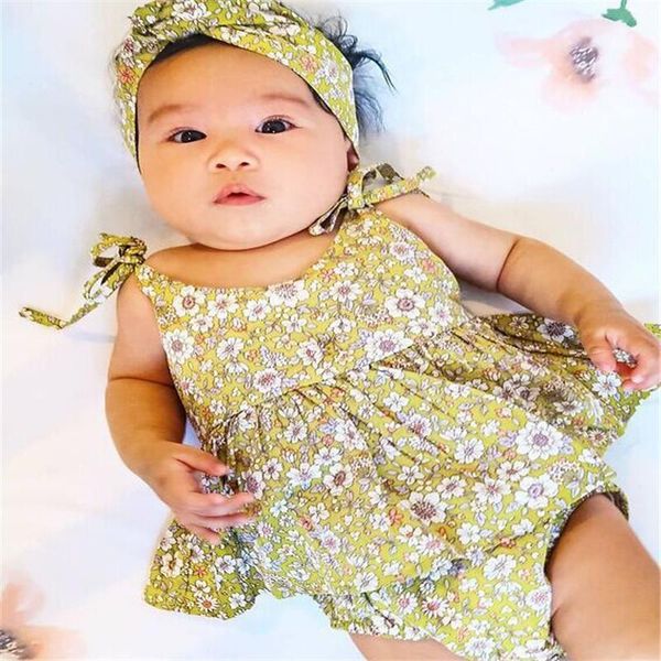 clothing sets 0-24m toddler kid baby girl's casual suit, cute round neck floral elastic lace-up sling romper dress, bow headband, White
clothing sets 0-24m toddler kid baby girl's casual suit, cute round neck floral elastic lace-up sling romper dress, bow headband, White