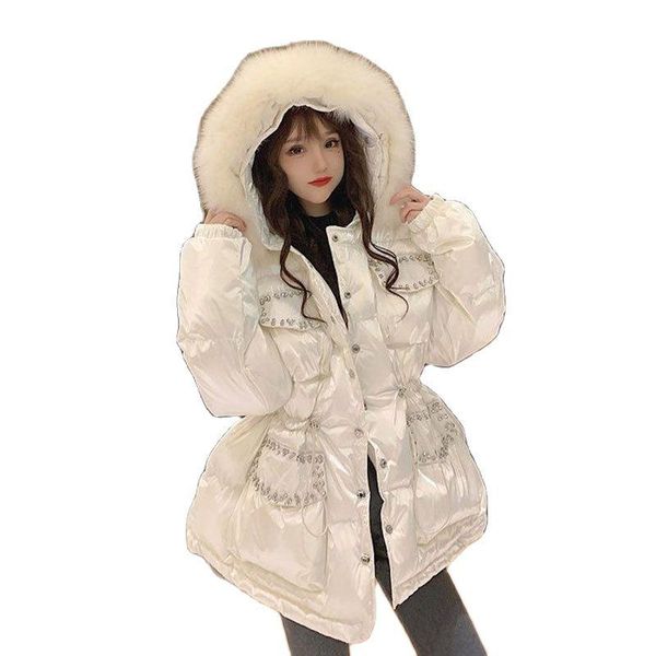 women's down & parkas 2021 winter women's thick big fur collar jacket korean fashion bright face long cotton women loose hoodies bl, Black
women's down & parkas 2021 winter women's thick big fur collar jacket korean fashion bright face long cotton women loose hoodies bl, Black