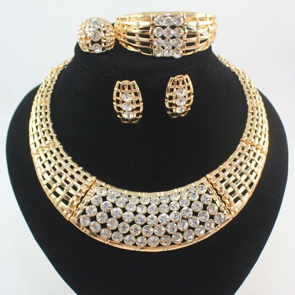 wedding jewelry sets women gold color african beads costume bridal party rhinestone dubai necklace bracelet earrings ring, Slivery;golden
wedding jewelry sets women gold color african beads costume bridal party rhinestone dubai necklace bracelet earrings ring, Slivery;golden