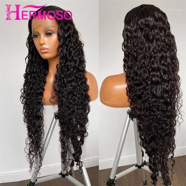 long hair wig loose deep wave lace frontal 28inch water front human wigs for women curly 4x4 closure1, Black;brown
long hair wig loose deep wave lace frontal 28inch water front human wigs for women curly 4x4 closure1, Black;brown