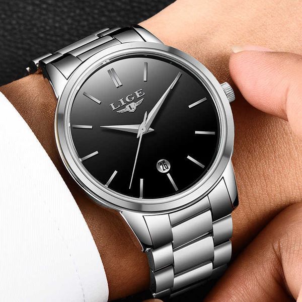 lige simple mens watches fashion brand luxury quartz watch men waterproof full steel sports watch relogio masculino 210527, Slivery;brown
lige simple mens watches fashion brand luxury quartz watch men waterproof full steel sports watch relogio masculino 210527, Slivery;brown