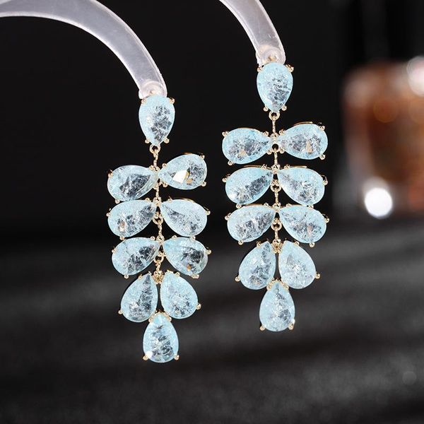 stud luxury 14k real gold blue cracked zircon 925 silver needle temperament earrings for women cubic zc, Golden;silver
stud luxury 14k real gold blue cracked zircon 925 silver needle temperament earrings for women cubic zc, Golden;silver