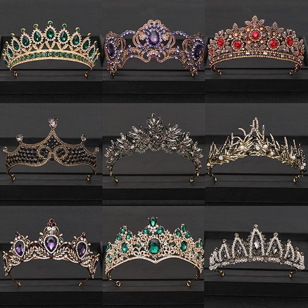 vintage baroque queen tiara wedding crown bridal diadem gold crystal rhinestone head jewelry headpiece wedding hair accessoriesdio chan cont, White;golden
vintage baroque queen tiara wedding crown bridal diadem gold crystal rhinestone head jewelry headpiece wedding hair accessoriesdio chan cont, White;golden