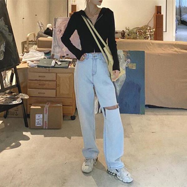 women's jeans torn women's jeans, high-waisted clothes, broad leg, urban vintage, straight harajuku pants, fashion cmas, Blue
women's jeans torn women's jeans, high-waisted clothes, broad leg, urban vintage, straight harajuku pants, fashion cmas, Blue