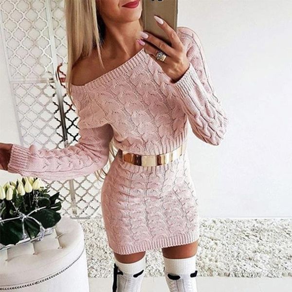 women's sweaters sweater women 2021 autumn/winter medium long fluorescent color off the shouders dress knitted, White;black
women's sweaters sweater women 2021 autumn/winter medium long fluorescent color off the shouders dress knitted, White;black