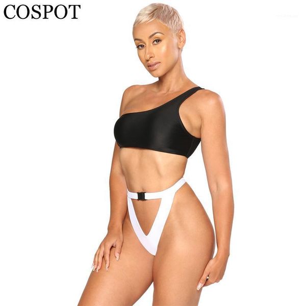 women's swimwear cospot bikini set 2021 mujer women high waist bikinis bather beach swimming suit for womens monokini, White;black
women's swimwear cospot bikini set 2021 mujer women high waist bikinis bather beach swimming suit for womens monokini, White;black