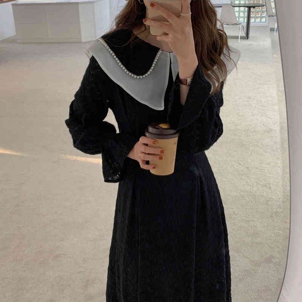 dresses women french retro ruffled es patchwork loose long gentle elegant chic full sleeves female fashion clothe, Black;gray
dresses women french retro ruffled es patchwork loose long gentle elegant chic full sleeves female fashion clothe, Black;gray