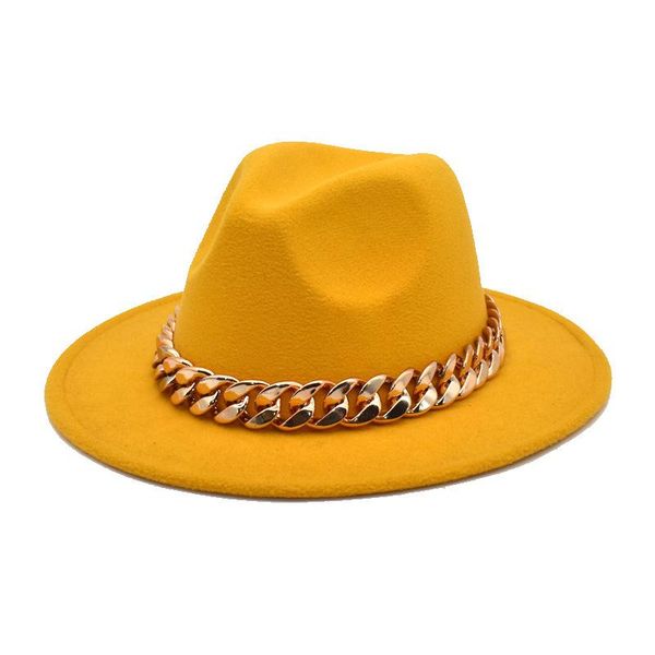 wide brim hats women's hat thick gold chain black beige for men panama cowboy cowgirl street hip hop fedora sombrero hombre, Blue;gray 
wide brim hats women's hat thick gold chain black beige for men panama cowboy cowgirl street hip hop fedora sombrero hombre, Blue;gray