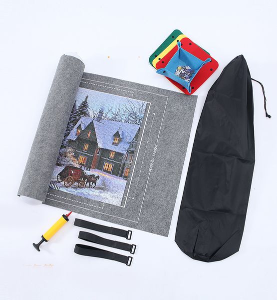 Puzzles Mat Jigsaw Roll Felt Mat Play mat Puzzles Blanket For Up to 3000 Pcs Puzzle Accessories Portable Travel Storage bag GYH
Puzzles Mat Jigsaw Roll Felt Mat Play mat Puzzles Blanket For Up to 3000 Pcs Puzzle Accessories Portable Travel Storage bag GYH