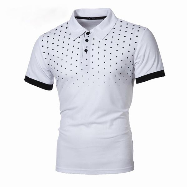 men's polos summer shirts fashion men slim fit short sleeve male print clothing 4xl, White;black
men's polos summer shirts fashion men slim fit short sleeve male print clothing 4xl, White;black