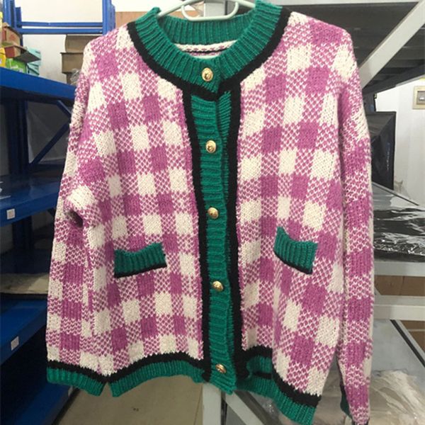 alien kitty 2021 korean spring knitted sweaters lady vintage plaid knit cardigan female fashion sweater coat for women clothing, White;black
alien kitty 2021 korean spring knitted sweaters lady vintage plaid knit cardigan female fashion sweater coat for women clothing, White;black