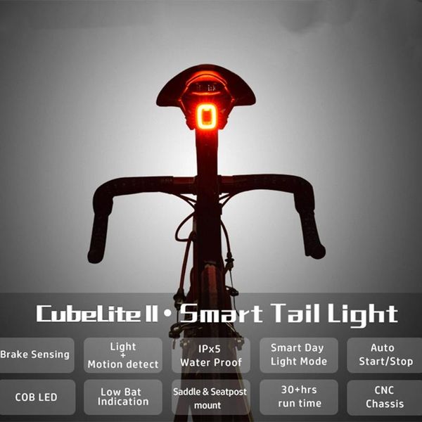 cubeliteii bicycle taillight smart sensor brake lights usb road bike mtb rear tail light saddle seatpost
cubeliteii bicycle taillight smart sensor brake lights usb road bike mtb rear tail light saddle seatpost