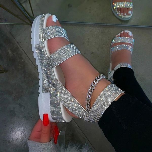arrival summer women sandals shoes crystal casual woman flats buckle strap ladies fashion beach big size dress, Black
arrival summer women sandals shoes crystal casual woman flats buckle strap ladies fashion beach big size dress, Black