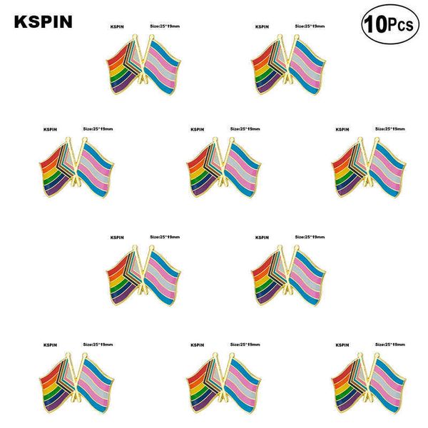 progress & transgender pride flag lapel pin flag badge brooch pins badges 10pcs a lot, Gray
progress & transgender pride flag lapel pin flag badge brooch pins badges 10pcs a lot, Gray