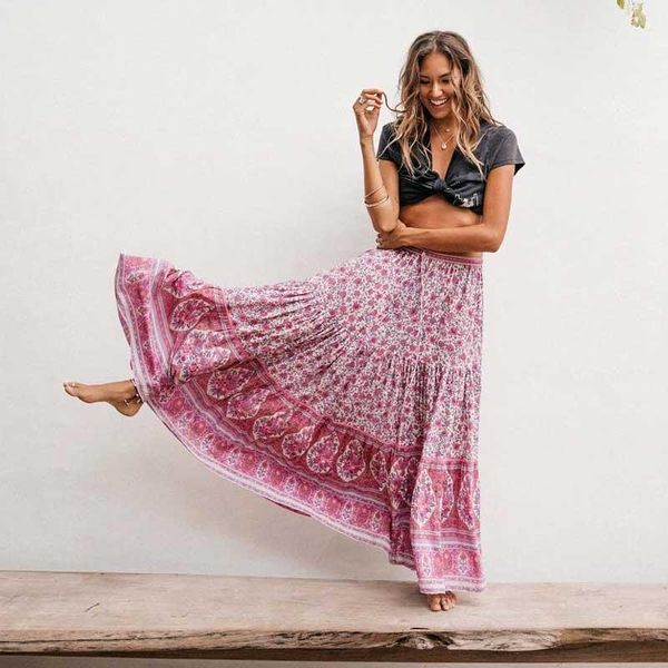 skirts boho inspired pink floral blossom skirt elastic waist long casual chic spring summer 2021 womens beach saias fadas, Black
skirts boho inspired pink floral blossom skirt elastic waist long casual chic spring summer 2021 womens beach saias fadas, Black