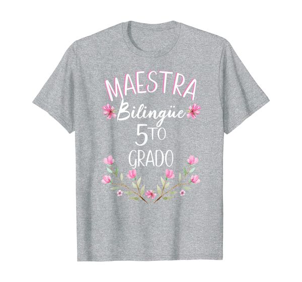 maestra bilingue shirt bilingual teacher spanish 5th grade t-shirt, White;black
maestra bilingue shirt bilingual teacher spanish 5th grade t-shirt, White;black