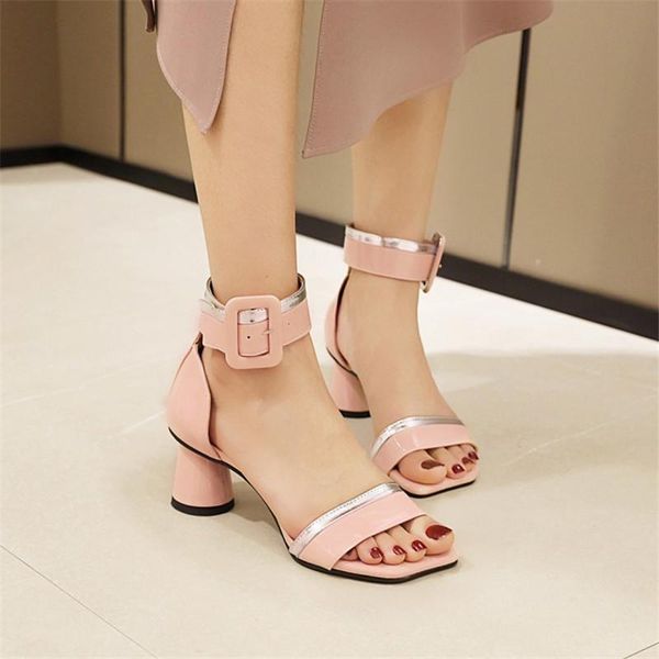 fashion round high heels sandals lady bordered buckle ankle strap women party dress date evening shoes large size 34-45, Black
fashion round high heels sandals lady bordered buckle ankle strap women party dress date evening shoes large size 34-45, Black