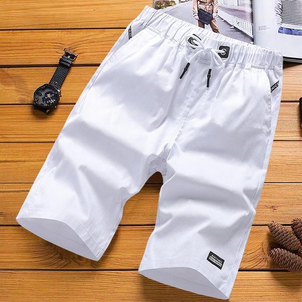 summer men's casual shorts loose trend cotton versatile capris straight beach pants homme brand clothing, White;black
summer men's casual shorts loose trend cotton versatile capris straight beach pants homme brand clothing, White;black