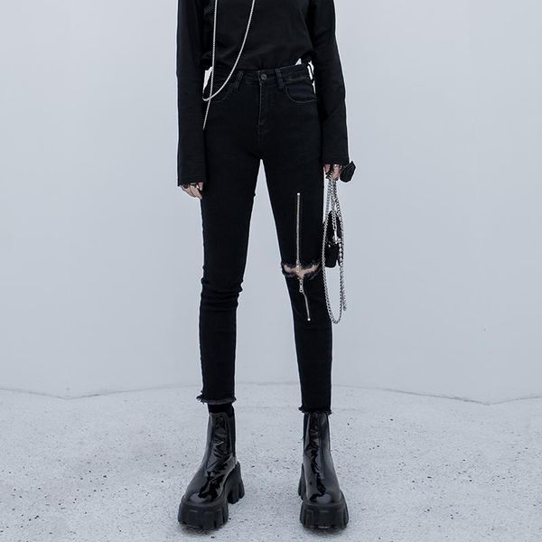 vintage black punk style zipper women jeans ripped high waist pencil pants womens gothic for s 4xl 5xl, Blue
vintage black punk style zipper women jeans ripped high waist pencil pants womens gothic for s 4xl 5xl, Blue