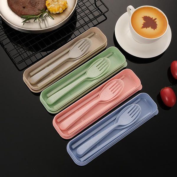 dinnerware sets 4pcs set portable tableware spoon fork chopsticks travel cutlery with box wheat straw
dinnerware sets 4pcs set portable tableware spoon fork chopsticks travel cutlery with box wheat straw