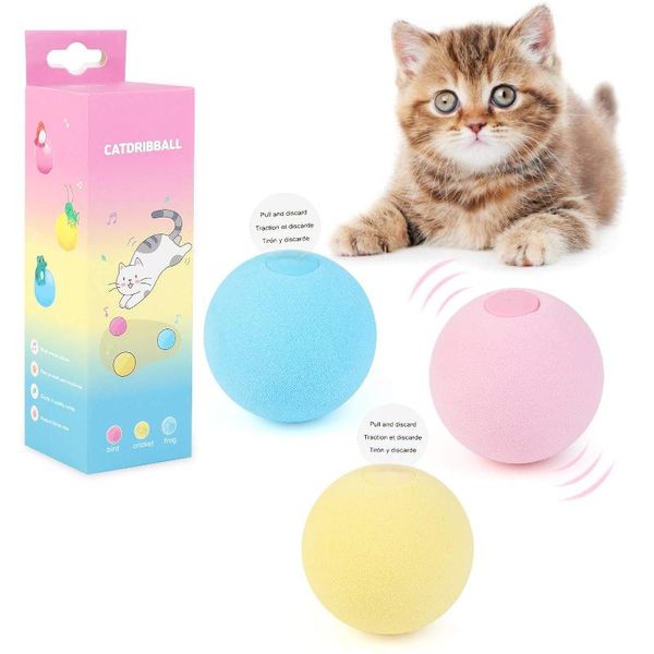 cat toys 3pcs balls interactive animal chirping sounds toy with refillable catnip for exercise
cat toys 3pcs balls interactive animal chirping sounds toy with refillable catnip for exercise