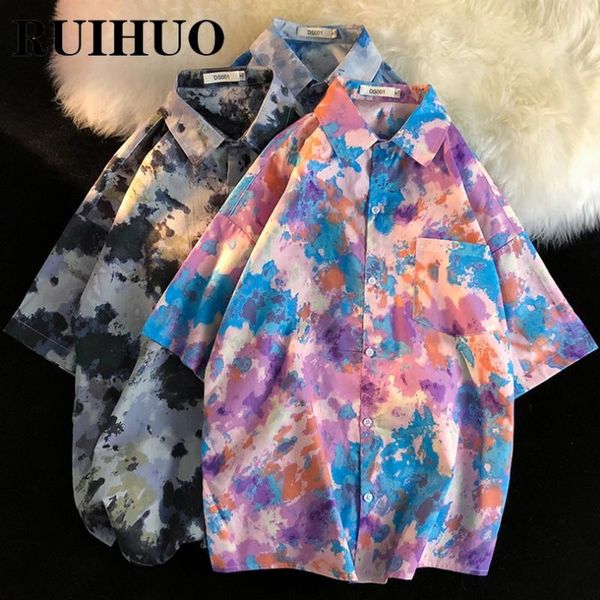 men's casual shirts ruihuo tie-dye harajuku shirt men clothing male japanese streetwear hip hop clothes -5xl 2021 arrivals, White;black
men's casual shirts ruihuo tie-dye harajuku shirt men clothing male japanese streetwear hip hop clothes -5xl 2021 arrivals, White;black