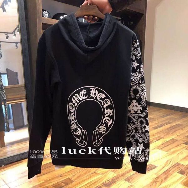 and hong brand men's kong women's sweater fashion hoodie ch croxin flower arm horseshoe graffiti hooded pullov, Black
and hong brand men's kong women's sweater fashion hoodie ch croxin flower arm horseshoe graffiti hooded pullov, Black
