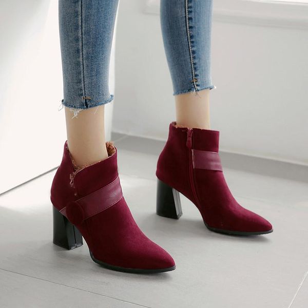 boots 2021 autumn winter arrival hih heels short lare size flock womens ankle black wine red bootie footwear
boots 2021 autumn winter arrival hih heels short lare size flock womens ankle black wine red bootie footwear