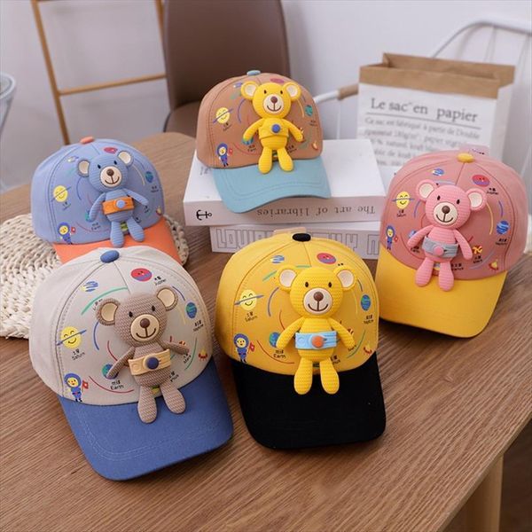 cartoon baby cap for boys girl 1 6 years cute bear adjustable baseball hat children outdoor infant sunshade casual hats, Blue;gray
cartoon baby cap for boys girl 1 6 years cute bear adjustable baseball hat children outdoor infant sunshade casual hats, Blue;gray