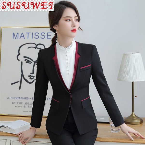 autumn and winter classic professional suit pants solid color slim female jacket casual interview outfit women's two piece, White
autumn and winter classic professional suit pants solid color slim female jacket casual interview outfit women's two piece, White