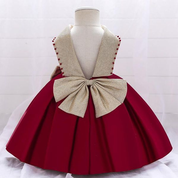 girl's dresses 0-5 years formal baptism backless dress 1st birthday for baby girl clothig bow princess elegant party, Red;yellow
girl's dresses 0-5 years formal baptism backless dress 1st birthday for baby girl clothig bow princess elegant party, Red;yellow