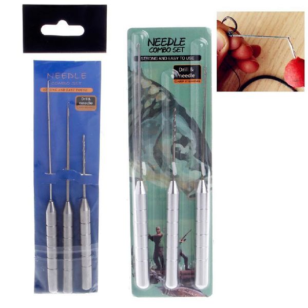3in1 carp fishing rigging stainless steel bait needle fish drill tackle set tool t8nc hooks
3in1 carp fishing rigging stainless steel bait needle fish drill tackle set tool t8nc hooks