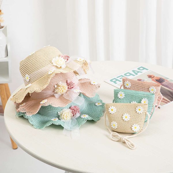 summer children's straw big brim sun parent-child beach hat, girl's hat bag set, Yellow
summer children's straw big brim sun parent-child beach hat, girl's hat bag set, Yellow