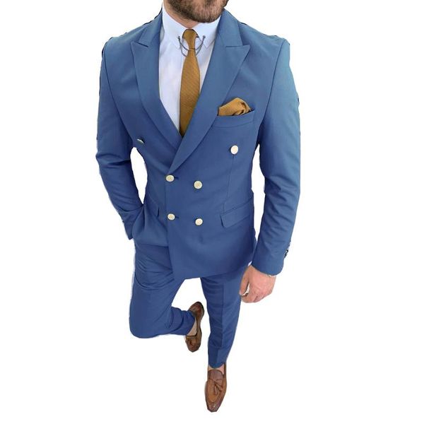 men's suits & blazers casual business man blue pants coat double breasted groom tuxedo costume homme mariage 2piece slim fit men blazer, White;black
men's suits & blazers casual business man blue pants coat double breasted groom tuxedo costume homme mariage 2piece slim fit men blazer, White;black