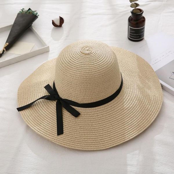 summer travel beach hats wild ride straw hat big bowknot ribbon cap ladies uv protection sun caps cappello estate donna wide brim, Blue;gray
summer travel beach hats wild ride straw hat big bowknot ribbon cap ladies uv protection sun caps cappello estate donna wide brim, Blue;gray
