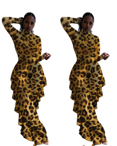 high neck ruffles women rompers fashion leopard printing long sleeves ny nightclub jumpsuits party outfits autumn, Black;white
high neck ruffles women rompers fashion leopard printing long sleeves ny nightclub jumpsuits party outfits autumn, Black;white