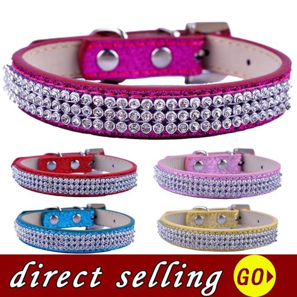 10pcs/lot rhinestone pet puppy dog collar bling luxury diamante glitter leather small neck strap teddy red pink gold collars & leashes
10pcs/lot rhinestone pet puppy dog collar bling luxury diamante glitter leather small neck strap teddy red pink gold collars & leashes